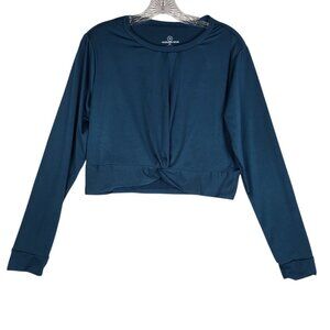 2 for $15 Real Essentials Top Medium Green Cropped Athletic Quick Dry New